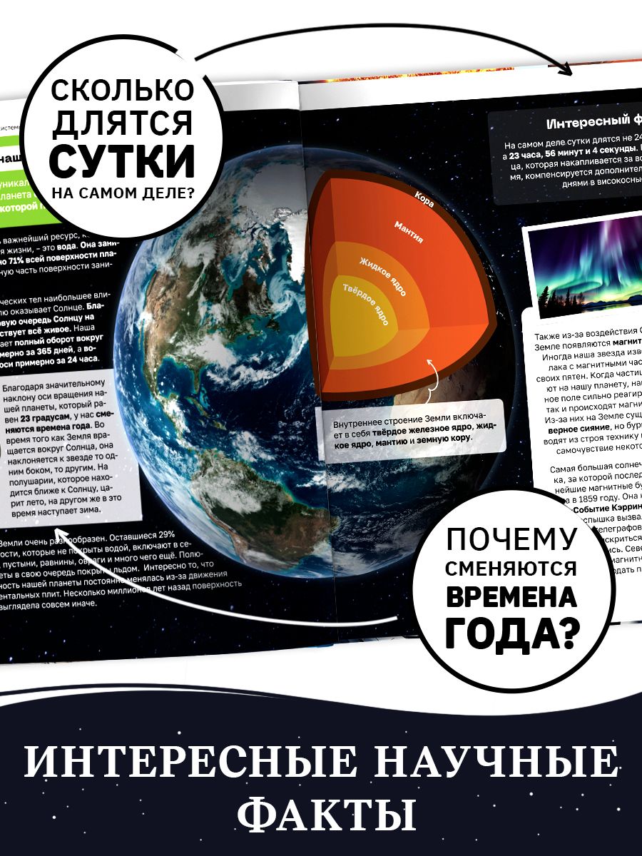 Энциклопедия для детей, Буква Ленд, "Космос", детская энциклопедия, книги для детей | Reference Book - Ozon image 3