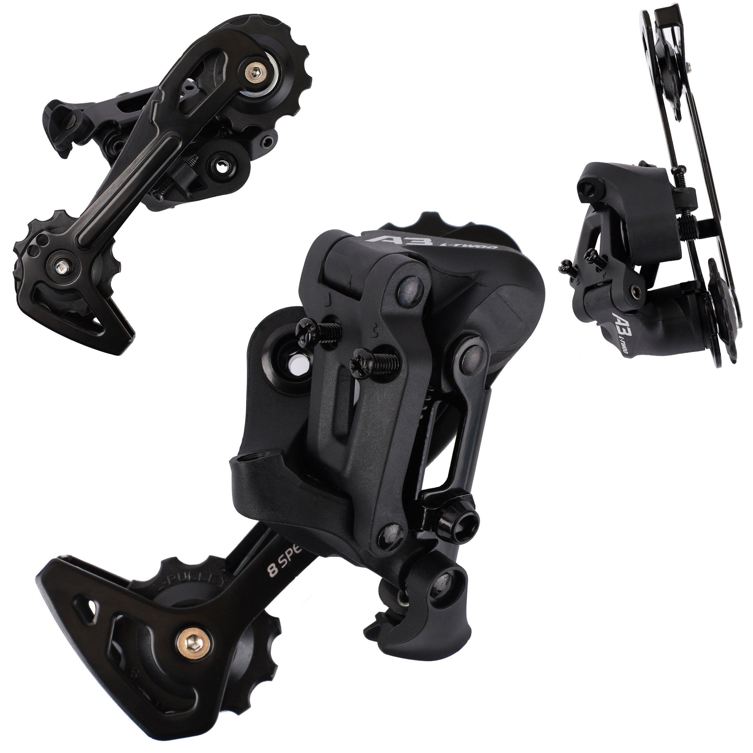 Переключатель задний 8 ск L-TWOO LTWOO A3 NEW 2:1, Shimano совместим, Звёзды: 11-36т, Shadow RD с наклоном, подшипник Переключатель задний 8 ск L-TWOO LTWOO A3 NEW 2:1, Shimano совместим, Звёзды: 11-36т, Shadow RD с наклоном, подшипник