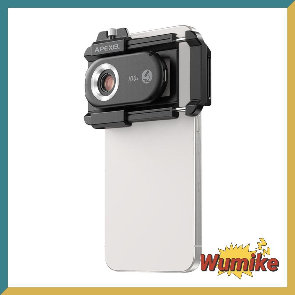 МобильнаялинзамикроскопаAPEXELAPL-MS100,сCPLфильтромисветодиодами,длясмартфонов