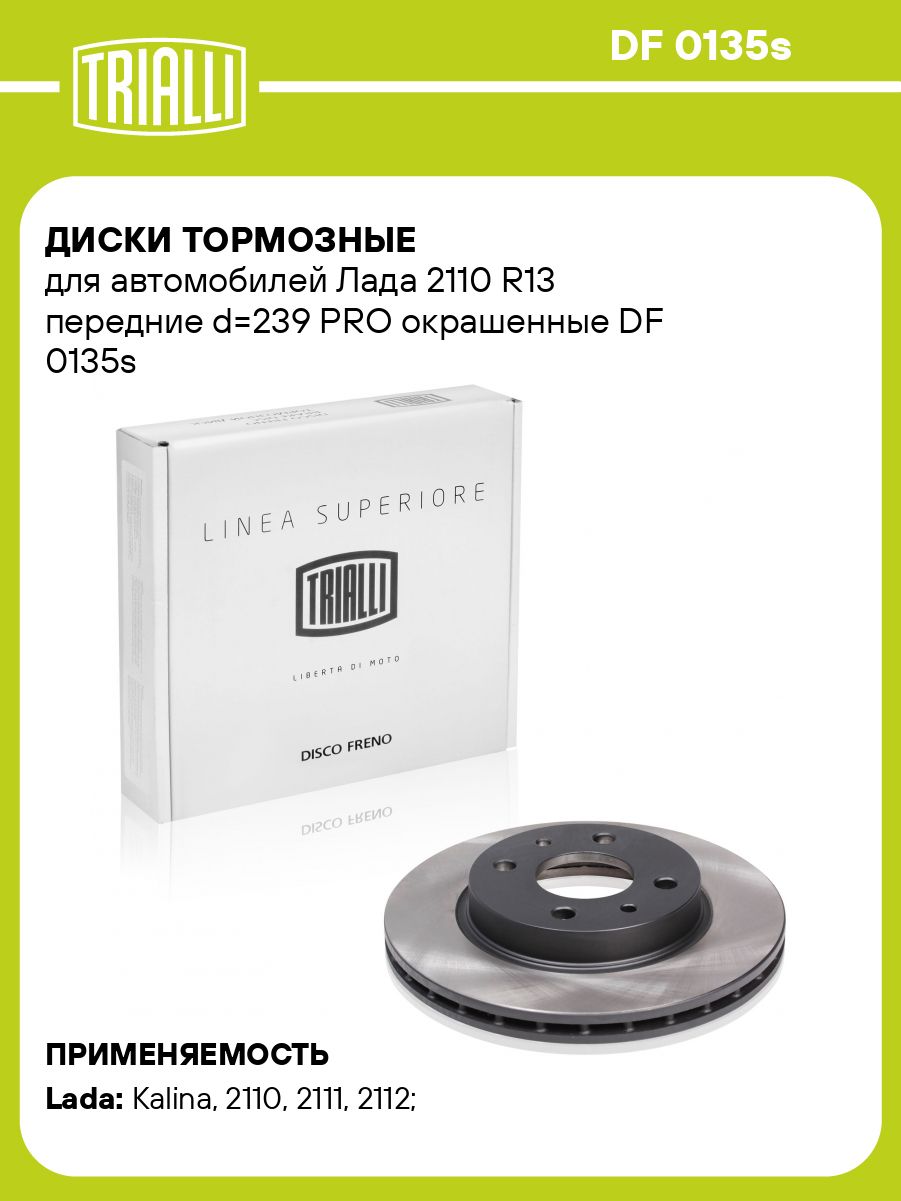 Диск торм. Лада 2110 R-13 перед. (окраш.) () PRO
