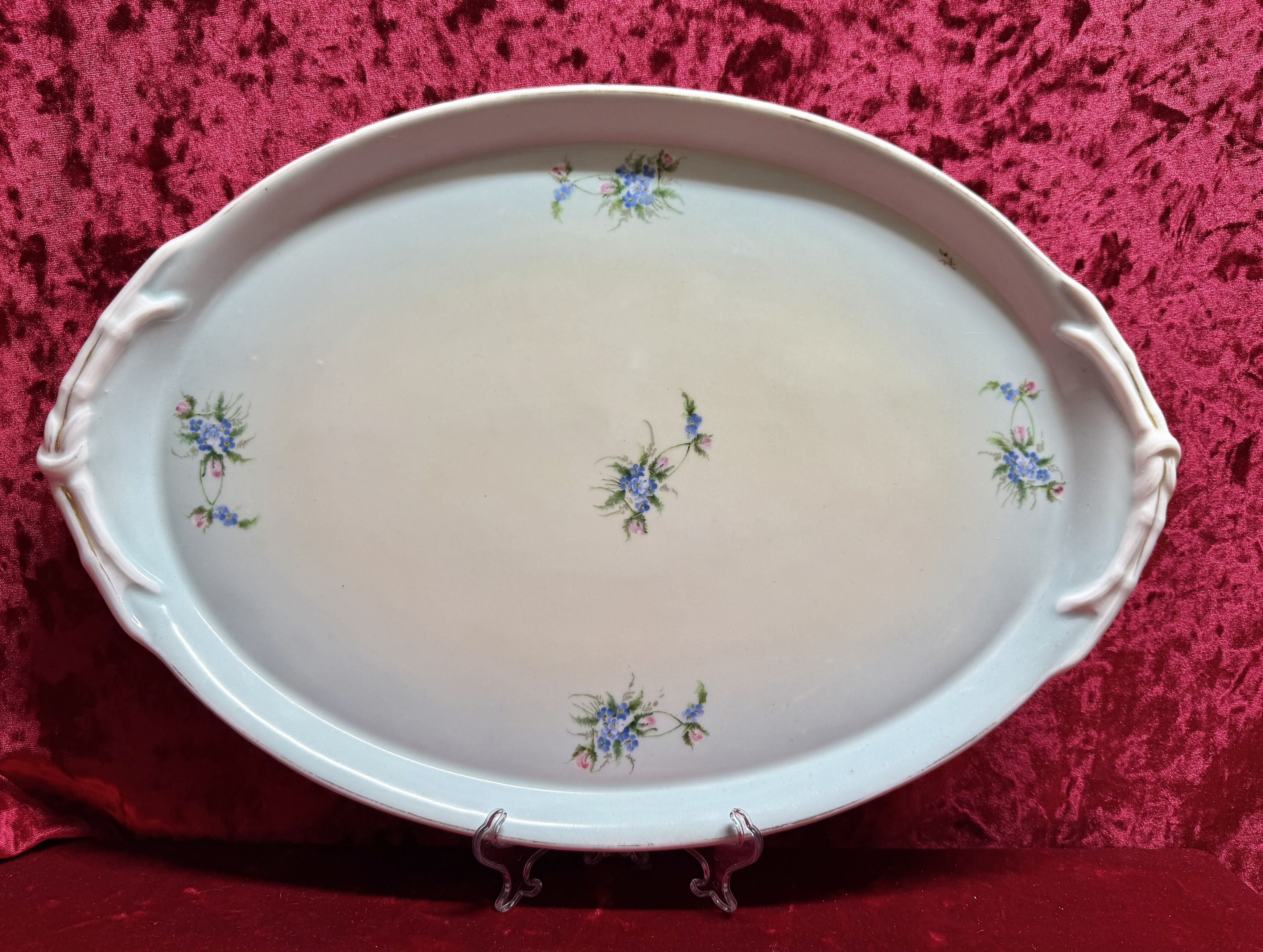 Большойфарфоровыйподнос,блюдоЦарскаяРоссия-Гарднер