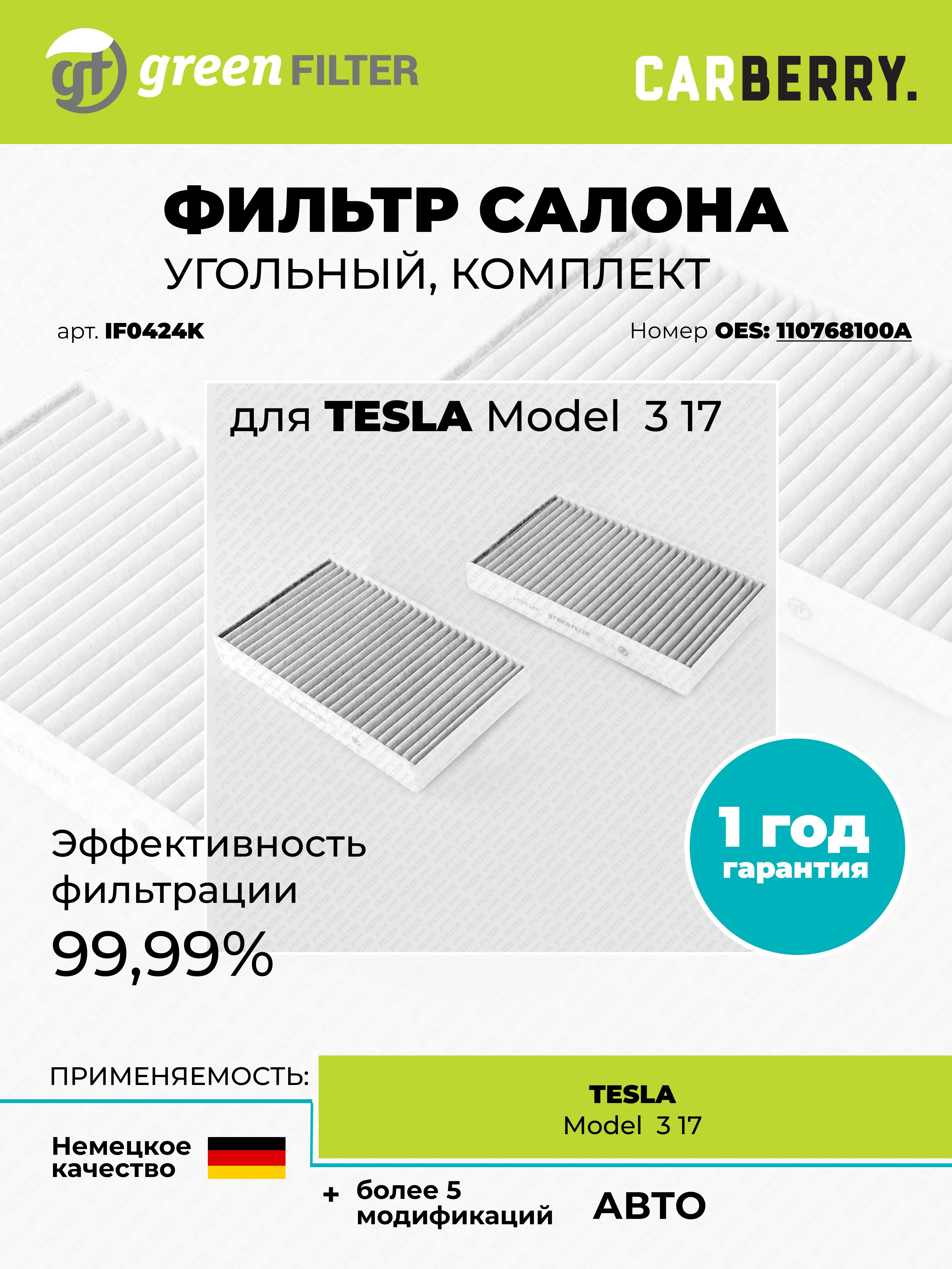 ФильтрсалонаTeslaModel3