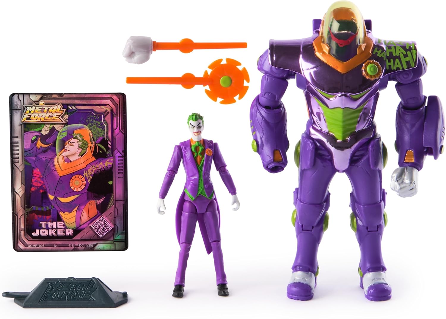 Джокер / The Joker Фигурка Metal Force с бронёй, мини-версией и стреляющим бластером (15 см)