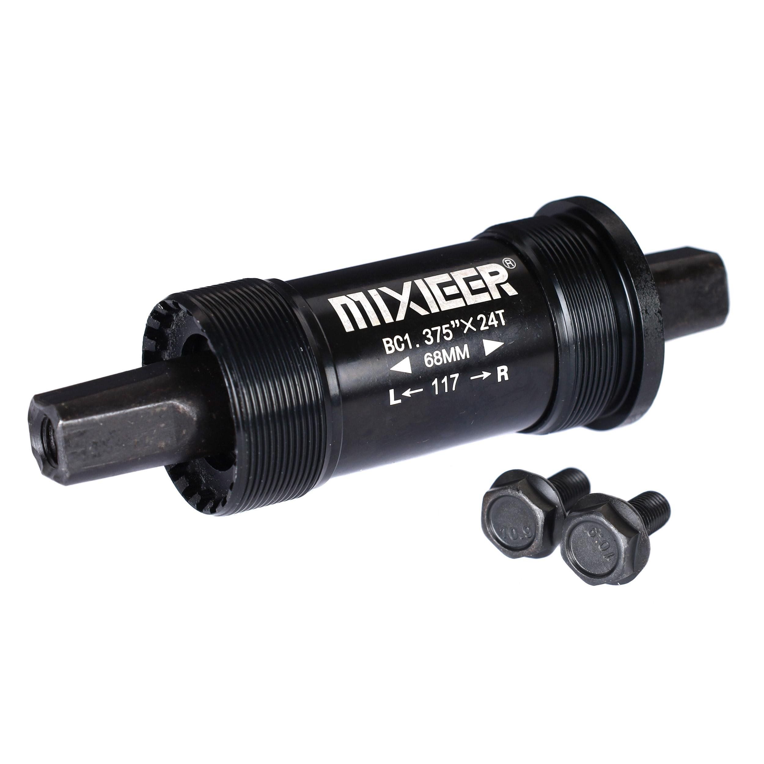 Каретка под квадрат картриджная, MIXIEER BB MX-A125 68x117, пром.подшипники, алюм.чашки и корпус