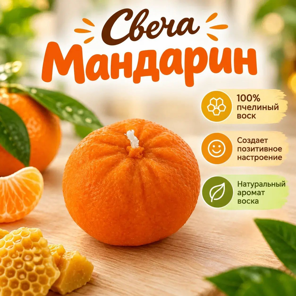 Свеча " Мандарин" #1