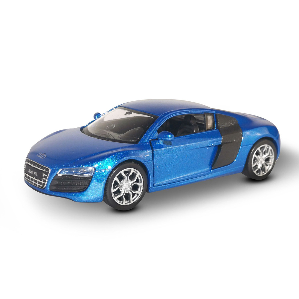 Машинка WELLY 2009 AUDI R8 V10 Синий / модель машины 1:38 с пружинным  механизмом - купить с доставкой по выгодным ценам в интернет-магазине OZON  (1408399918)