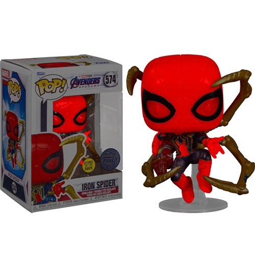 Фигурка Funko POP! Человек-паук с камнями бесконечности (Iron Spider) #574 (Светящийся)  #1