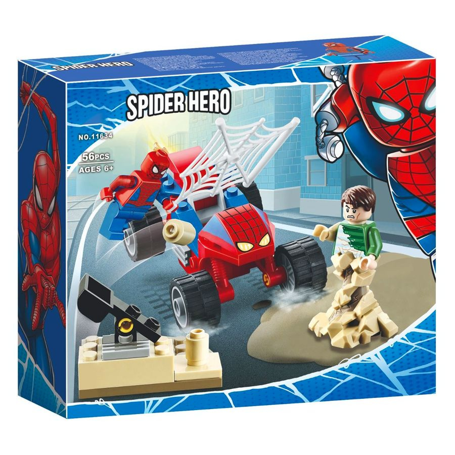 Конструктор LARI (BELA) Spider Hero: Бой Человека-Паука с Песочным Человеком, 56 дет. (11634) / совместим #1