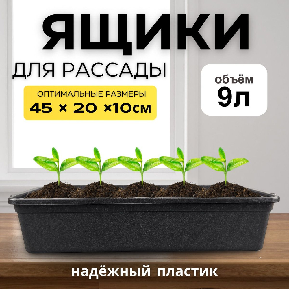 Ящик для выращивания рассады и цветов пластиковый купить по низкой цене ...