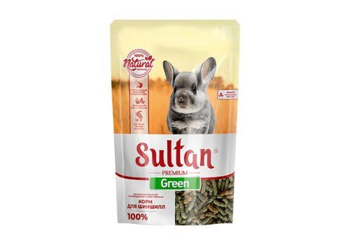 SULTAN GREEN PREMIUM Полнорационный корм для шиншилл, 650 г, 2 шт #1