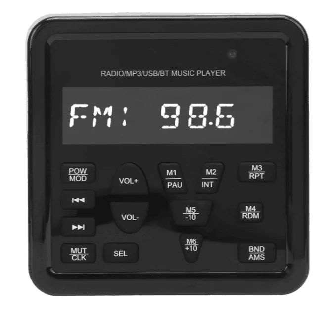 Лодочный мультимедийный MP3-плеер, квадратный Морская стереосистема ...