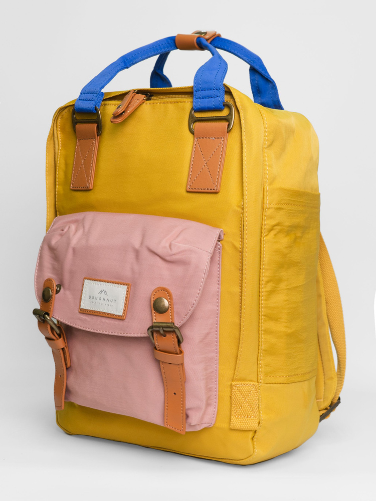 Желтый рюкзак повседневный Doughnut Macaroon Yellow X Rose Х Blue 16L #1