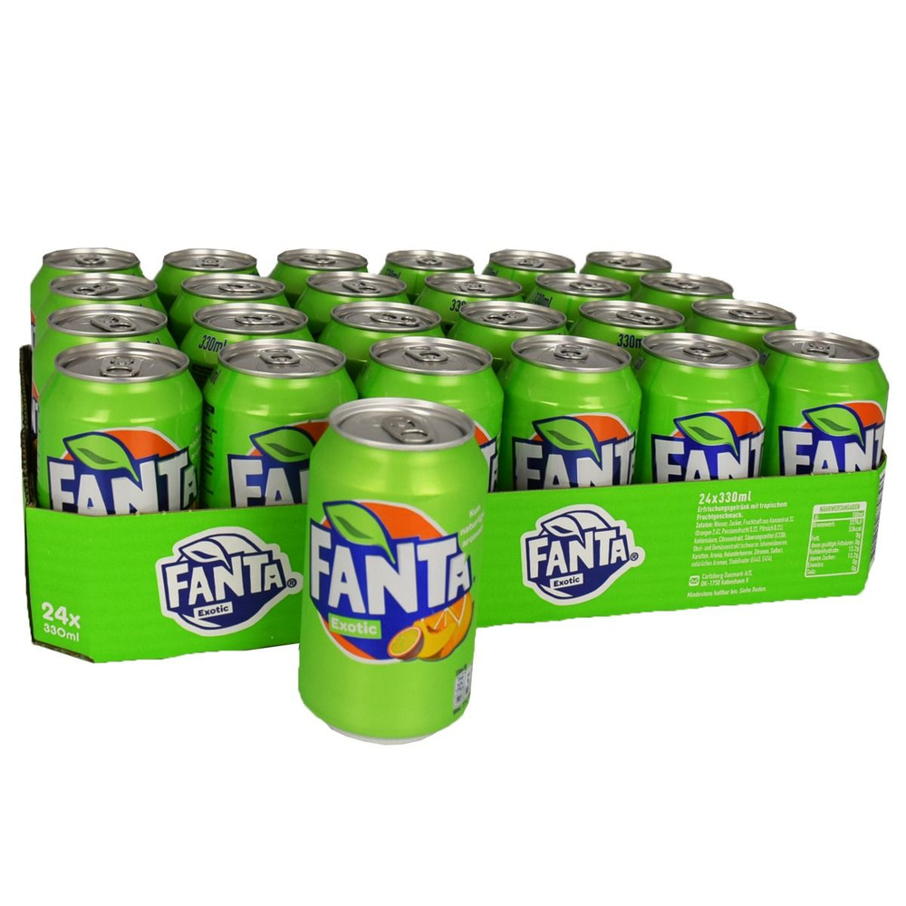 Газированный напиток Fanta Exotic (Фанта Экзотик) 24 банки по 330 мл (Германия)  #1
