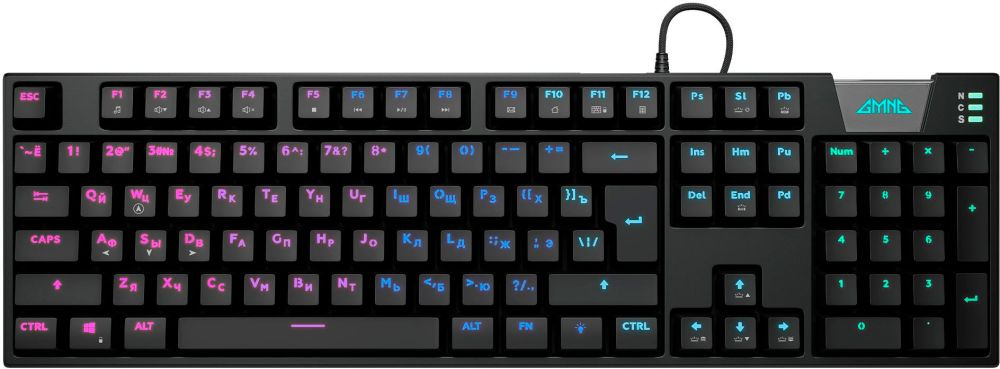 GMNG Игровая клавиатура проводная GG-KB780X Black, Русская раскладка, черный  #1