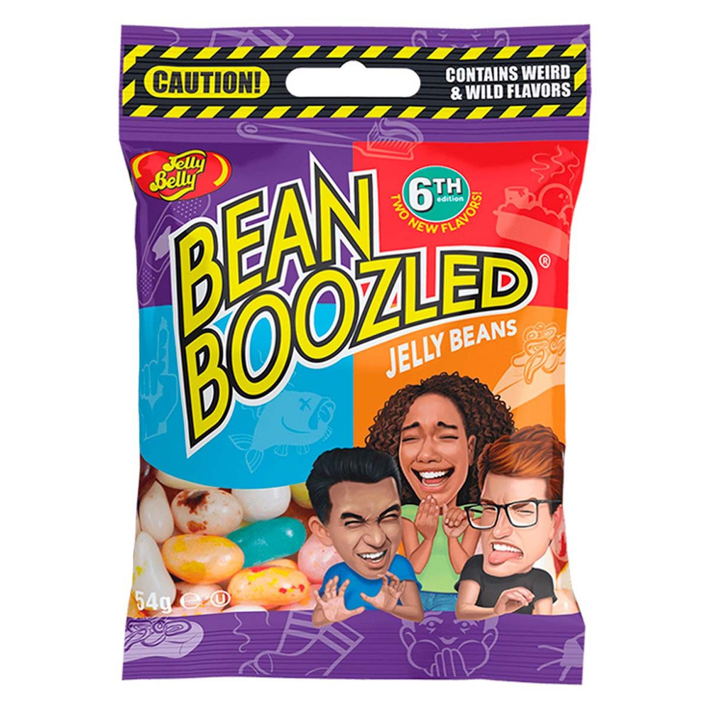 Драже жевательное конфеты Jelly Belly Bean Boozled 6-я серия (Таиланд), 54  г - купить с доставкой по выгодным ценам в интернет-магазине OZON  (533254461)