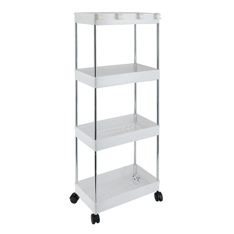 Этажерка 4 яруса для ванной, для комнаты, универсальная, для дачи ...