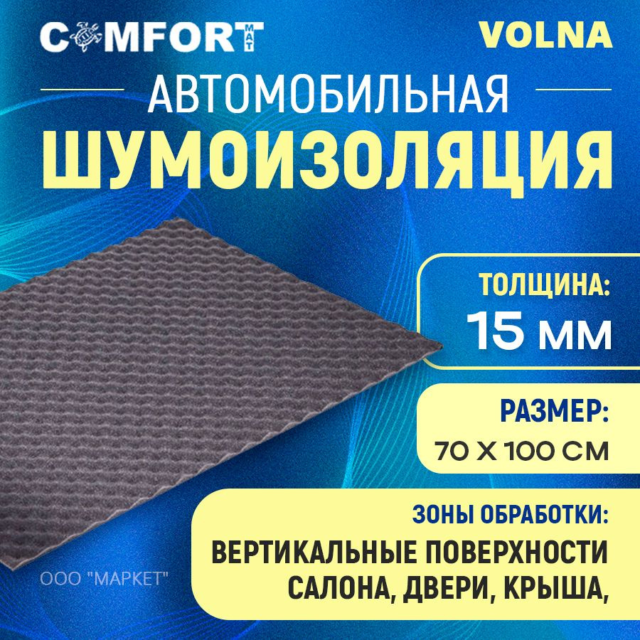Шумоизоляция Comfort mat Volna 1м х 70см - купить по выгодной цене в ...