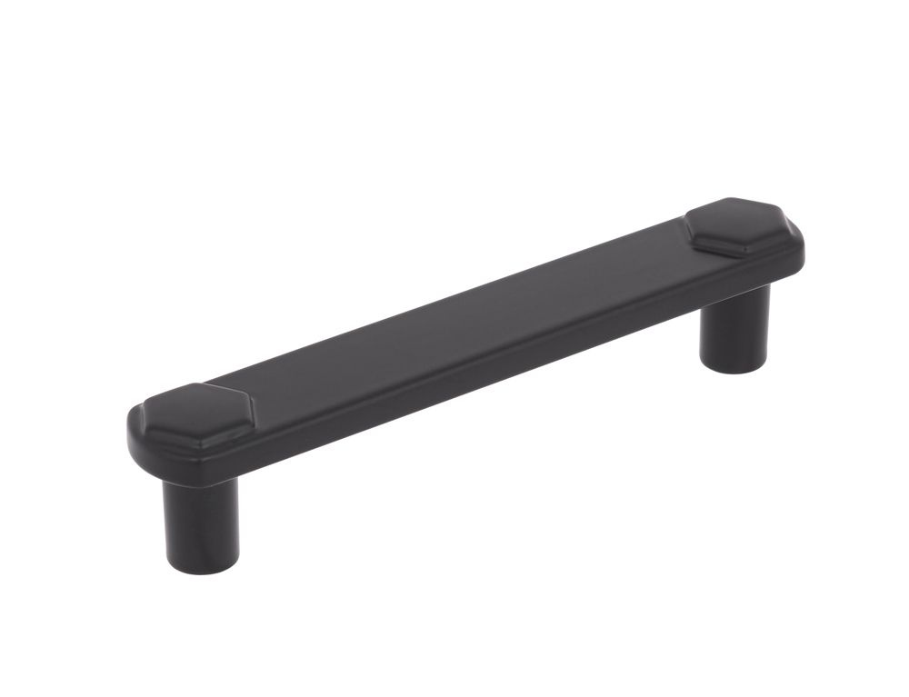 Ручка-скоба мебельная Kooning ЦАМ 96 мм цвет матовый черный #1