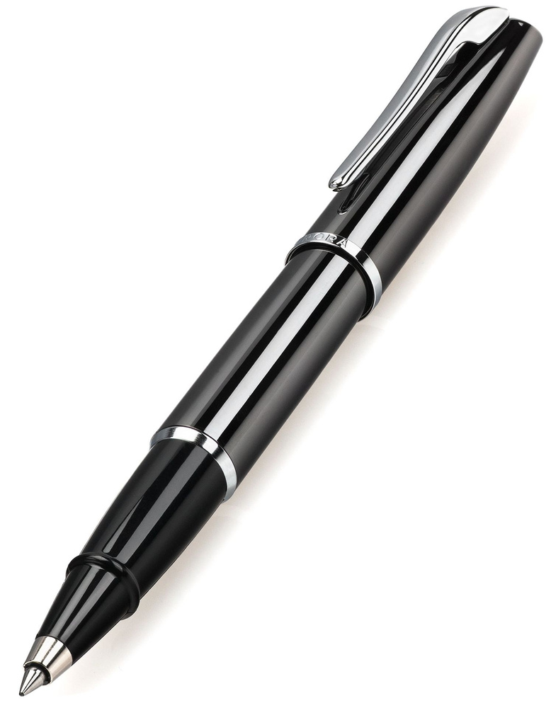Ручка-роллер AURORA Style Shiny Gun-metal Barrel and Cap Chrome Plated (AU E73) #1