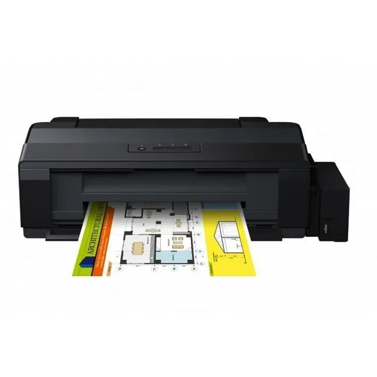 Epson Принтер струйный EPSON L1300+чернила в комплекте, черный матовый  #1