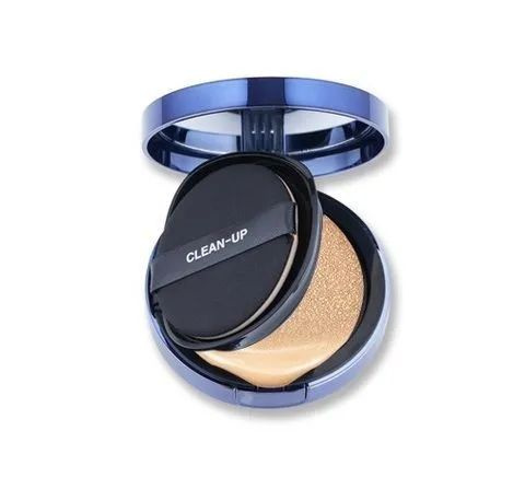 Тональный крем-кушон CUSKIN Clean-Up Skinfit Cushion Pact SPF 50 PA++++ Тон 19 с запасным блоком  #1