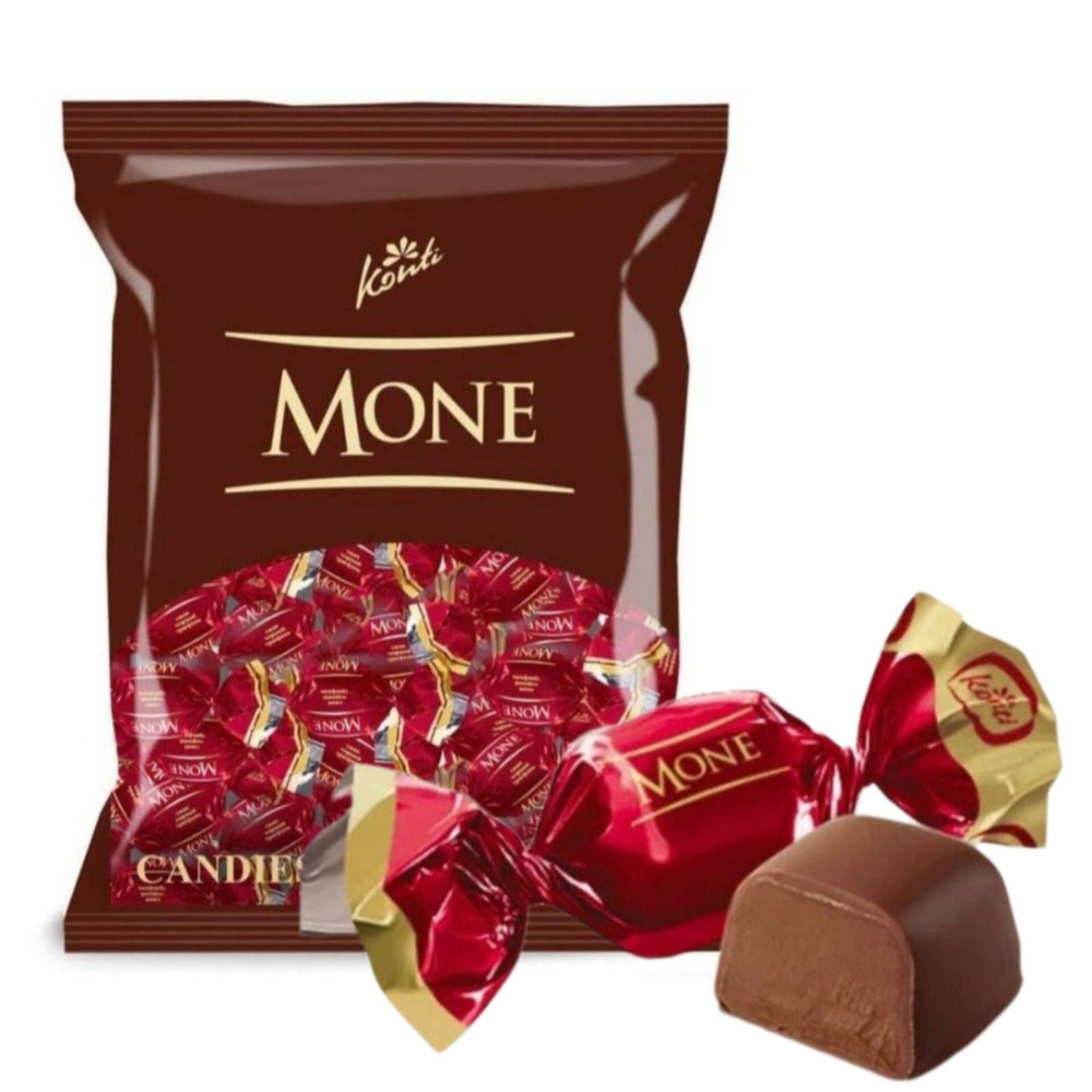 Конфеты "MONE" черный трюфель, пакет 1 кг, МОНЕ шоколадные конфеты, КФ "Konti" Конти  #1