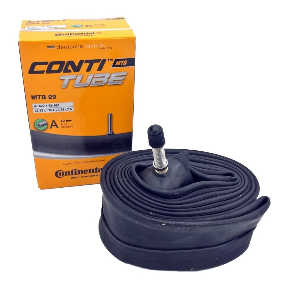2-Pack Continental 26" Inner Tubes - Fits Tire Widths 1.75" To 2.5" - 40mm Schrader Valve For Mountain Bikes