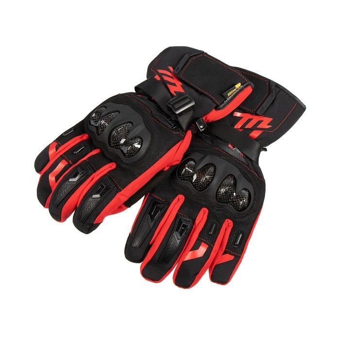 Мотоциклетные перчатки КНР Защитные, утепленные, размер L, красные  #1