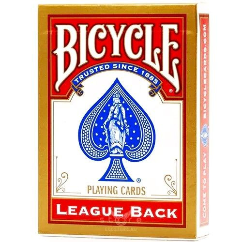 Карты "Bicycle Standard League Back red" #1