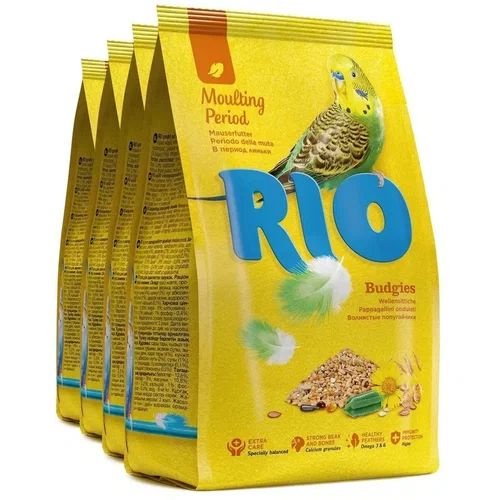 Корм сухой для волнистых попугайчиков "Rio", в период линьки, 500 г х 4 штуки  #1