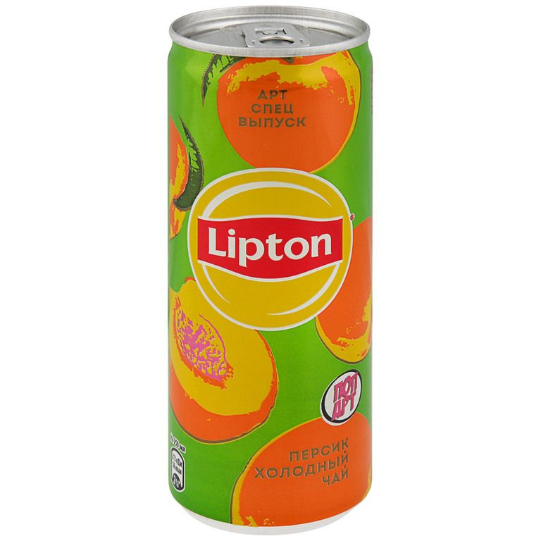 Холодный чай Lipton Персик в ж/б, 12 шт х 0,25 л #1