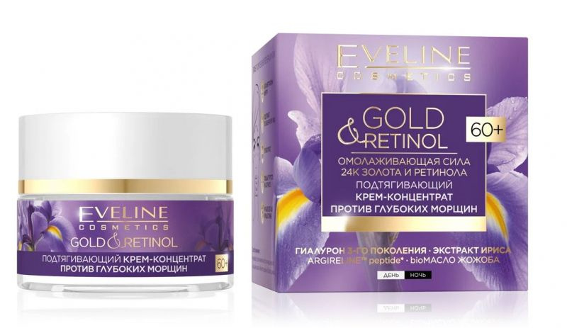 Eveline Cosmetics Подтягивающий крем-концентрат для лица Gold&Retinol ...