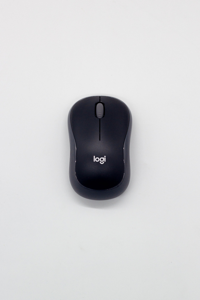 Logitech Мышь беспроводная Wireless M185, черный #1