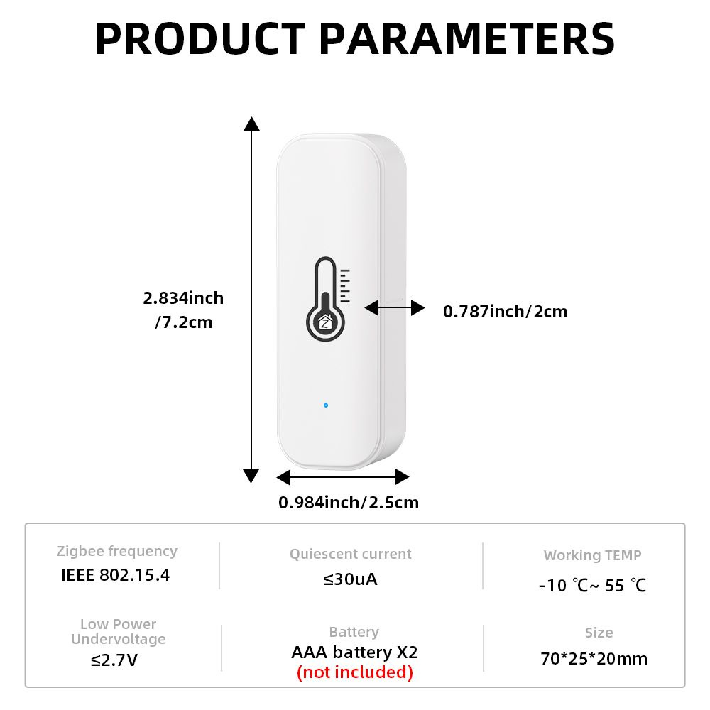 Tuya WiFi/ZigBee температура и влажность умный дом термометр гигрометр  приложение удаленная сигнализация работает с Alexa Google Home купить по  доступной цене с доставкой в интернет-магазине OZON (1550486144)