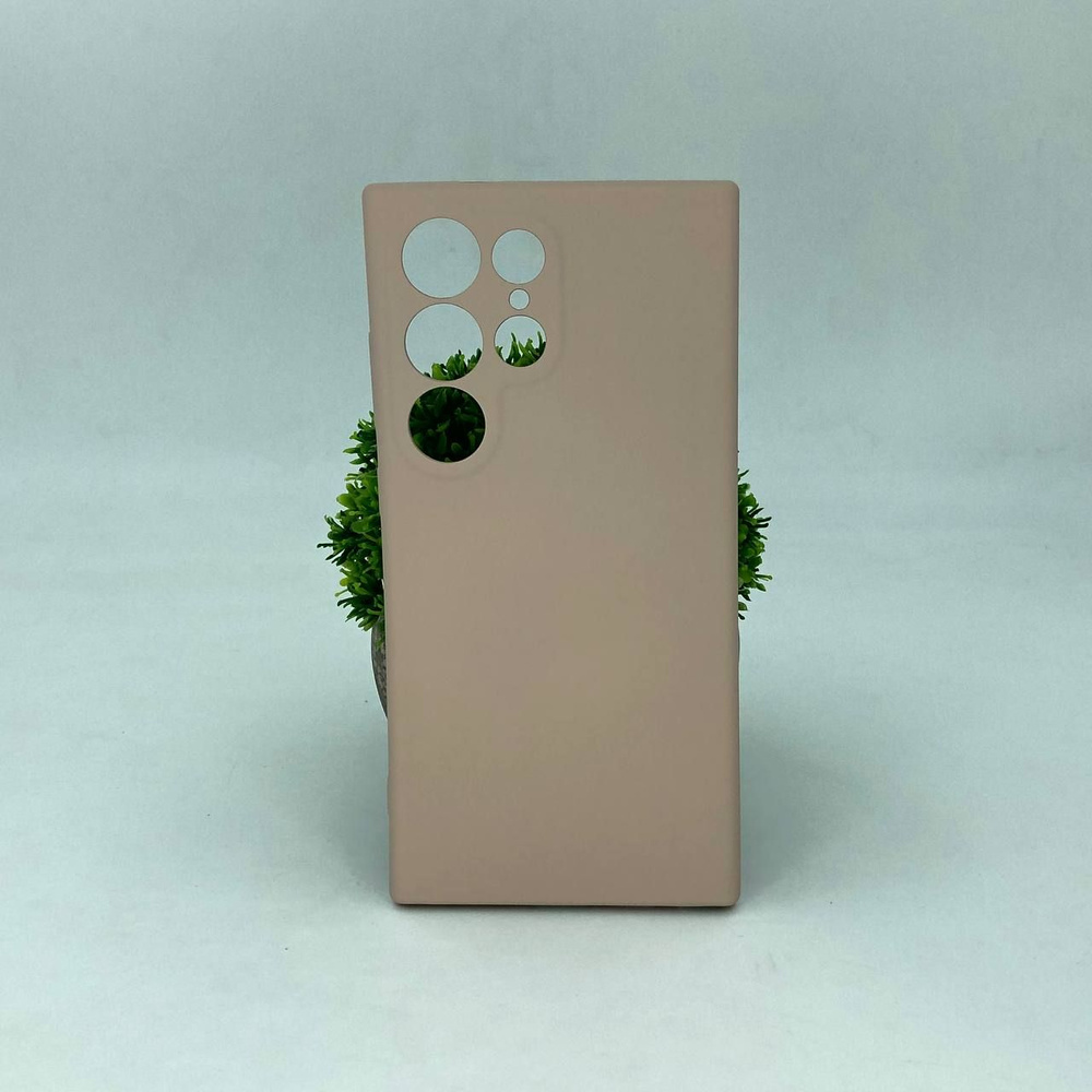 Galaxy S24 Ultra плотный силиконовый чехол с Soft-touch покрытием ...