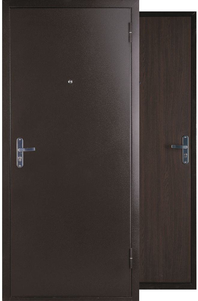 Входная дверь металлическая Стройсиб -1 Венге 960 2050 левая  #1