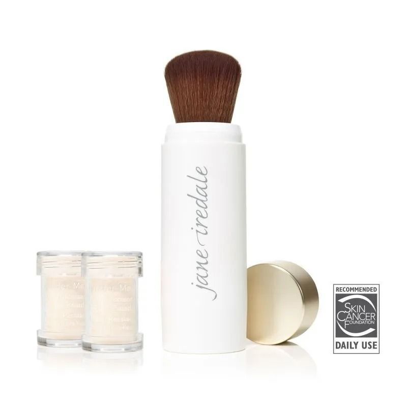 Jane Iredale, Солнцезащитная пудра с кистью-контейнером Powder-Me SPF 30, цвет: Translucent  #1