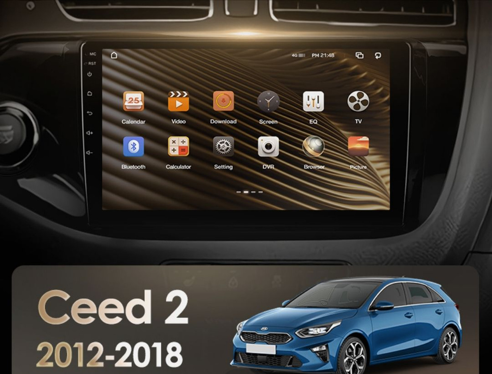 Автомагнитола для Kia Ceed 2, Киа Сид 2012 - 2018 #1