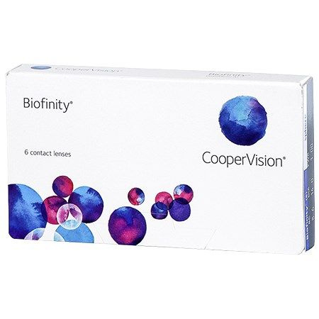 CooperVision Контактные линзы Biofinity (6 линзы), 6 шт., -1.00 / 8.6 /Ежемесячные  #1