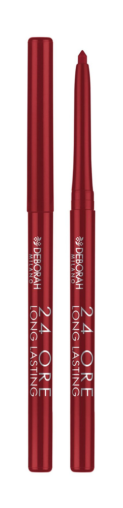 Стойкий автоматический карандаш для губ / 2 Ярко-красный / Deborah Milano 24 Ore Long Lasting Lip Pencil #1