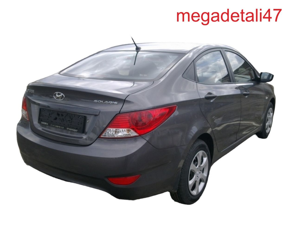Бампер задний в цвет кузова для Хендай Солярис Hyundai Solaris 1 седан ...