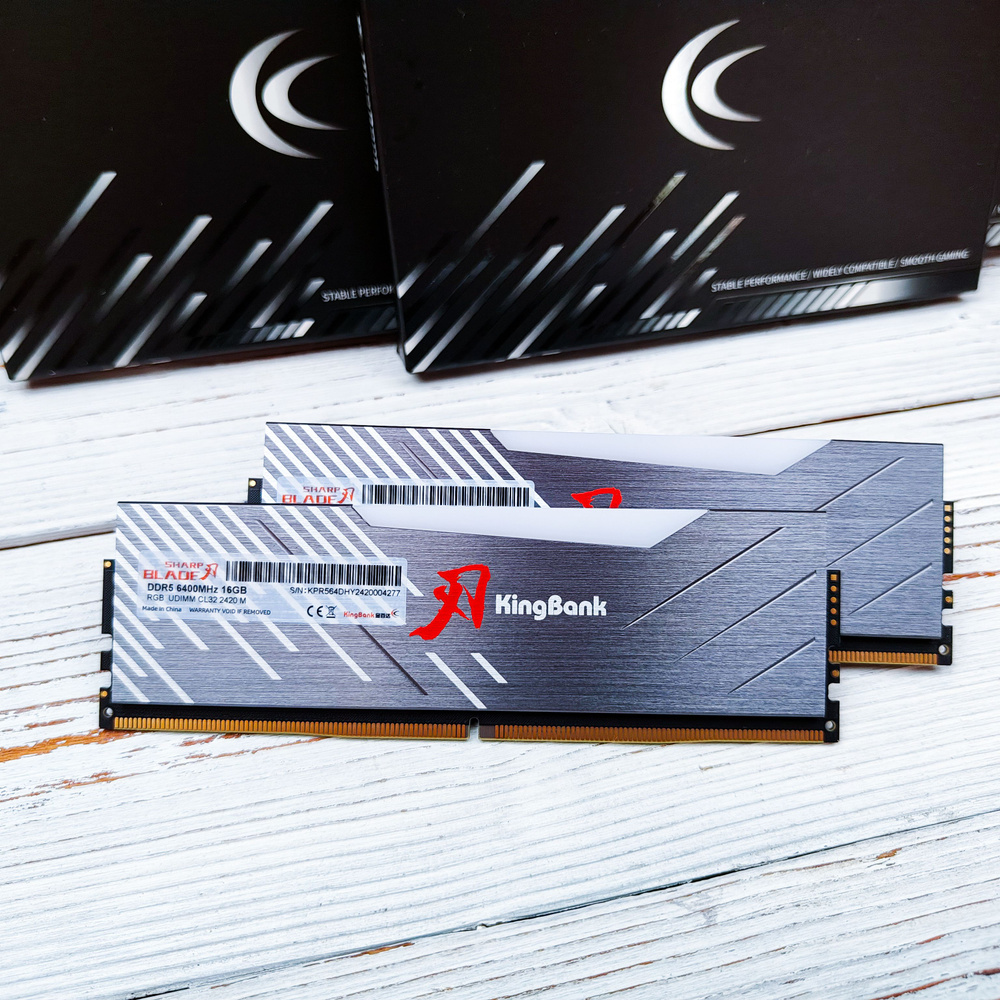 Модуль оперативной памяти KingBank Sharp Blade Gray16 ГБ (KINGBANK DDR5 ...