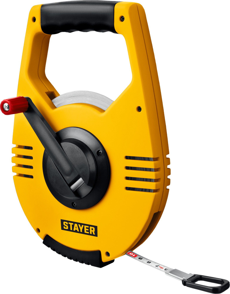 Рулетка STAYER RACER 100 м, геодезическая стальная мерная лента (34186 ...