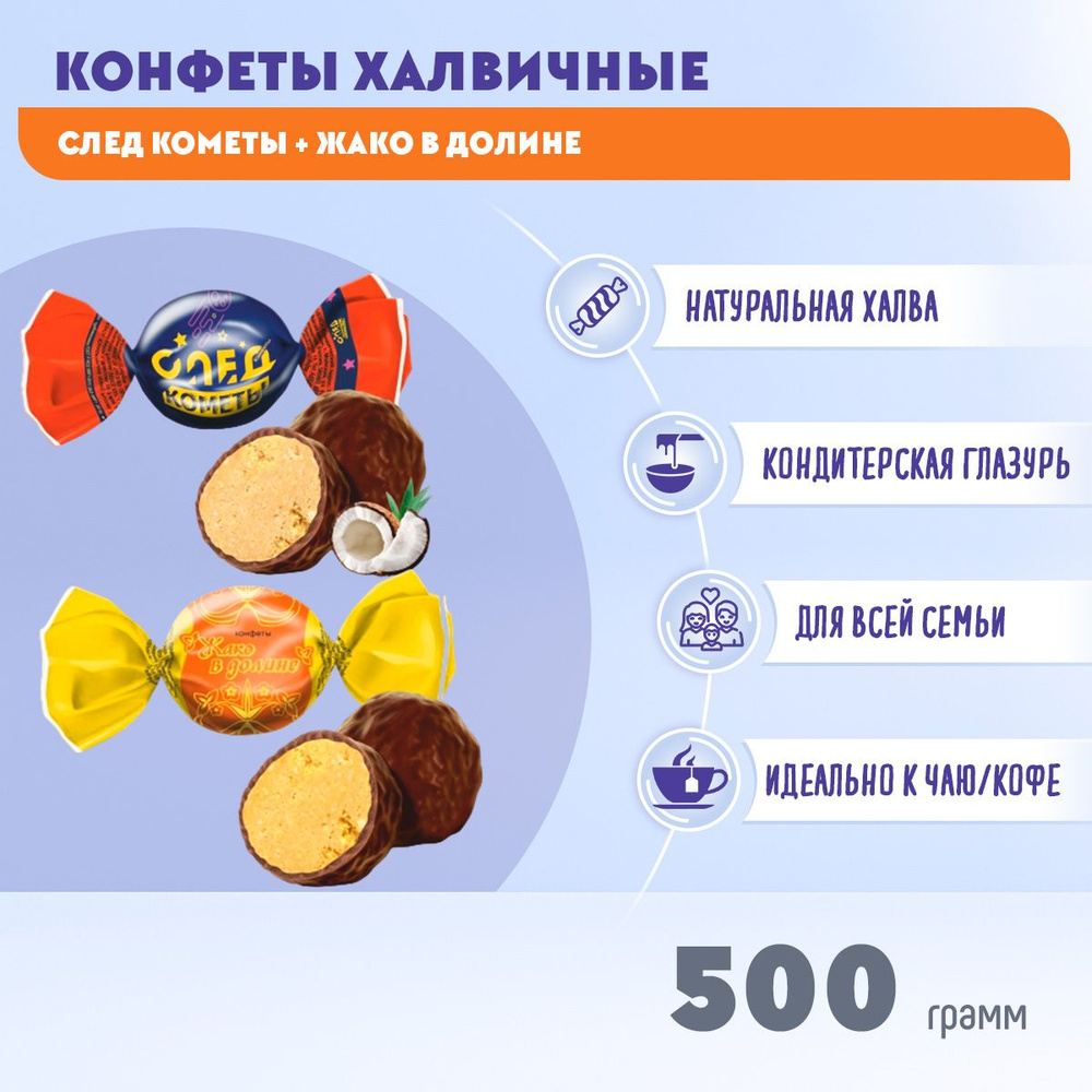 Конфеты МИКС След кометы + В долине 500 грамм Жако #1