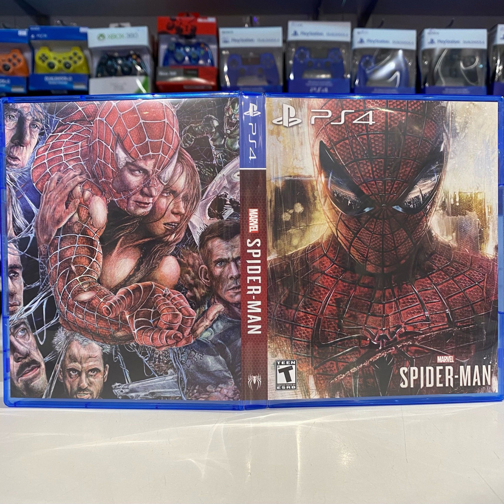 Игра "Spider Man / Человек паук" PS4 - Кастомная обложка для диска ...
