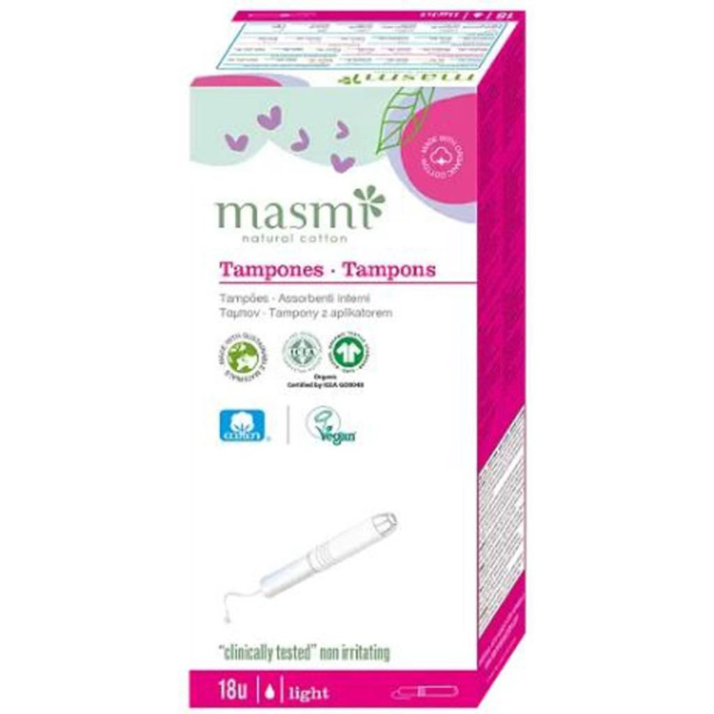 Тампоны из натурального органического хлопка Masmi Natural Cotton "Mini ...