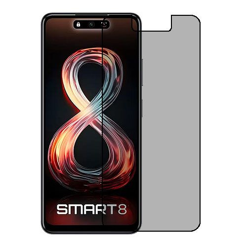 Infinix Smart 8 (India) защитный экран из приватной плёнки (силикон)  #1