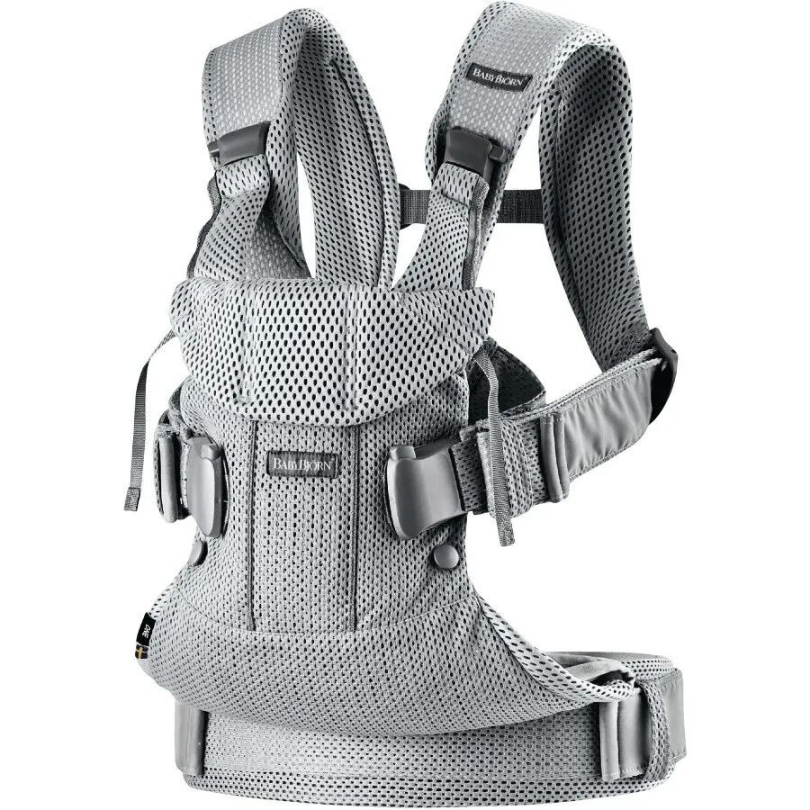 эргорюкзак BabyBjorn One Air 3D Mesh для переноски новорожденных,Silver  #1