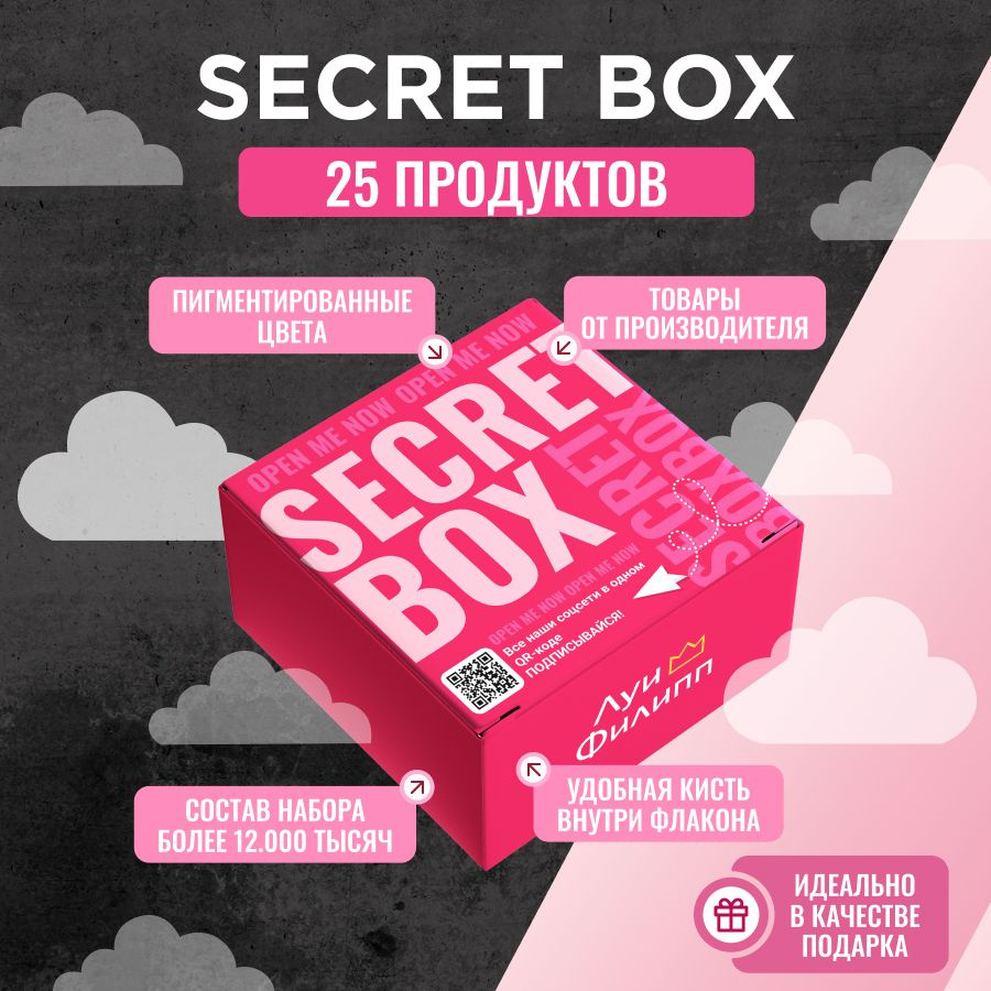 Луи Филипп Secret Box набор для маникюра / 25 продуктов для маникюра  #1