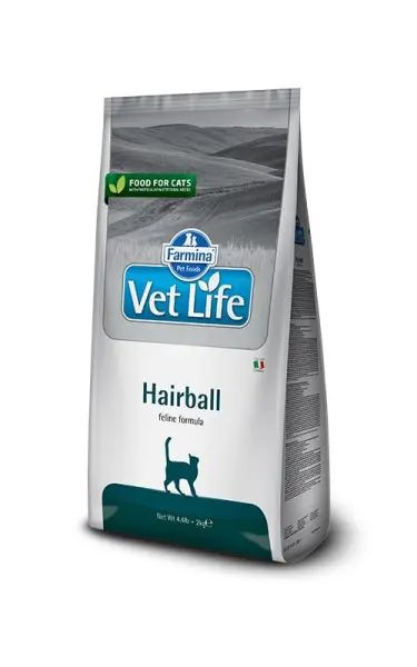 Farmina 400гр Vet Life Cat Hairball сухой корм для взрослых кошек для ...